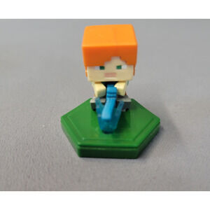 Minecraft Alex Mini Figure Blue Fish Hex Base Mattel 2019 GNT42 Boost Mini